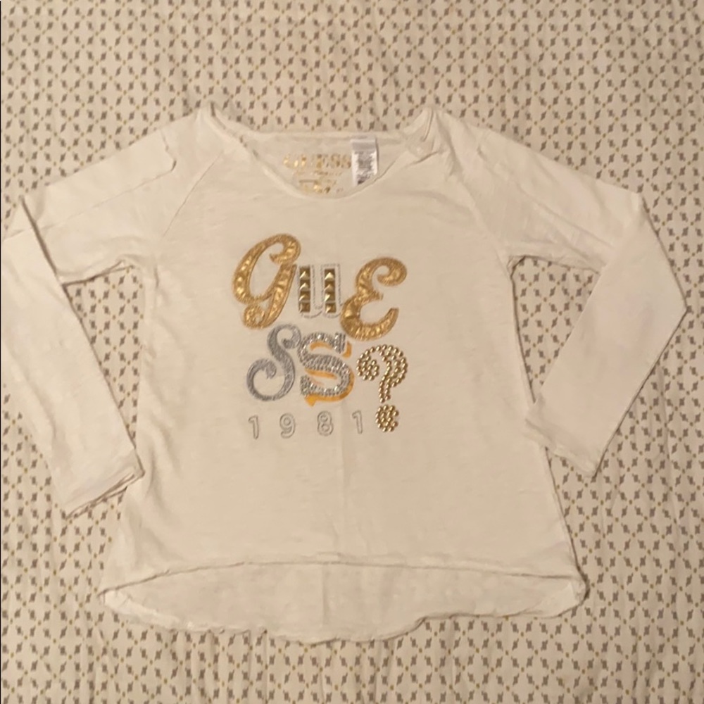 Girls Guess brand long sleeve T size 10-12